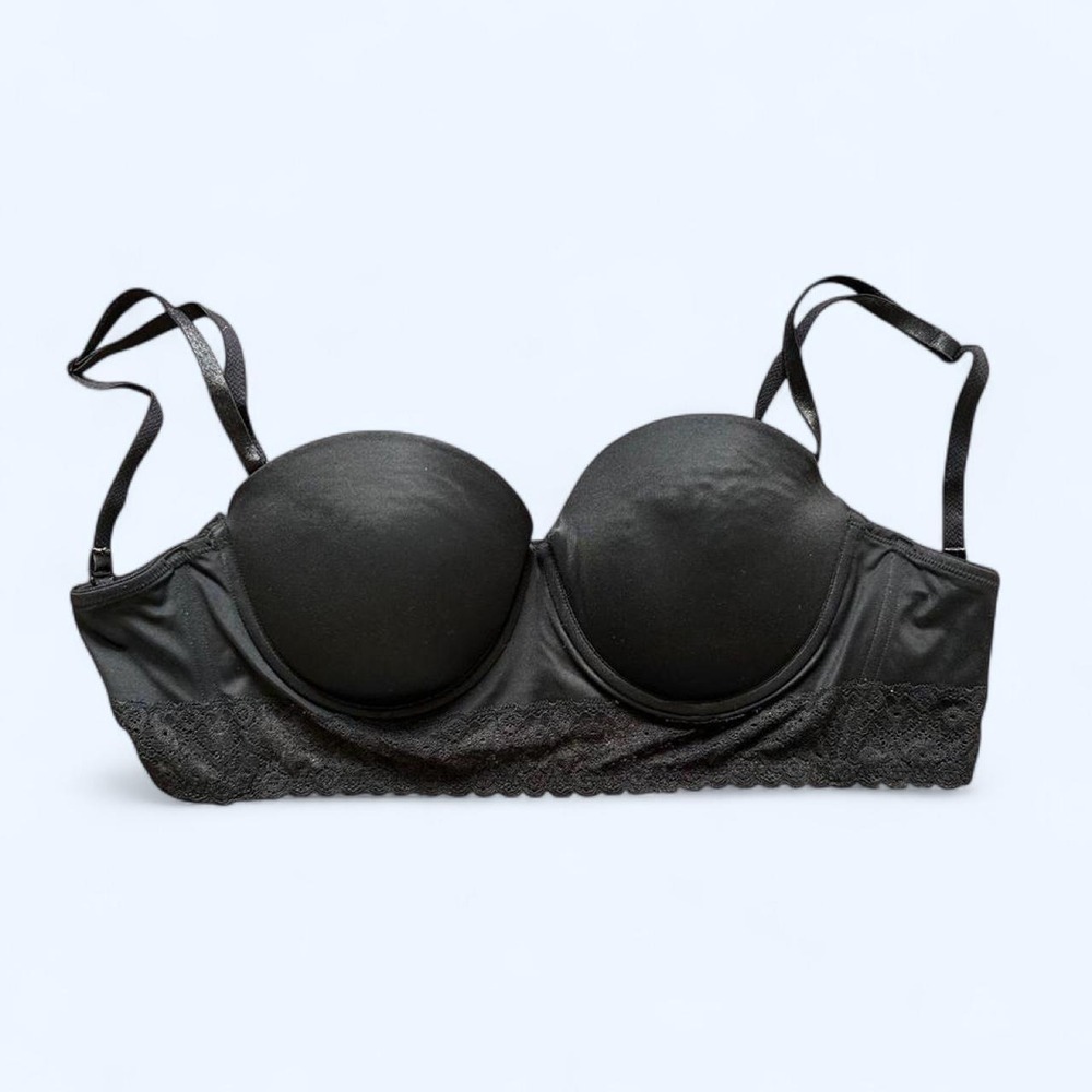 Black lace push up bra w removable / adjustable straps 🖤✨ size: 38B